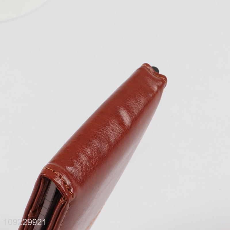 Hot Selling Pocket Notepad Holder Set PU Leather Memo Pad with Calculator