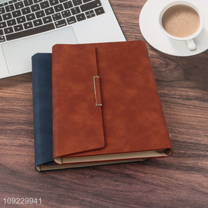 Factory Price A5 Notebook PU Leather Cover Ruled Journal Notebook for Writing