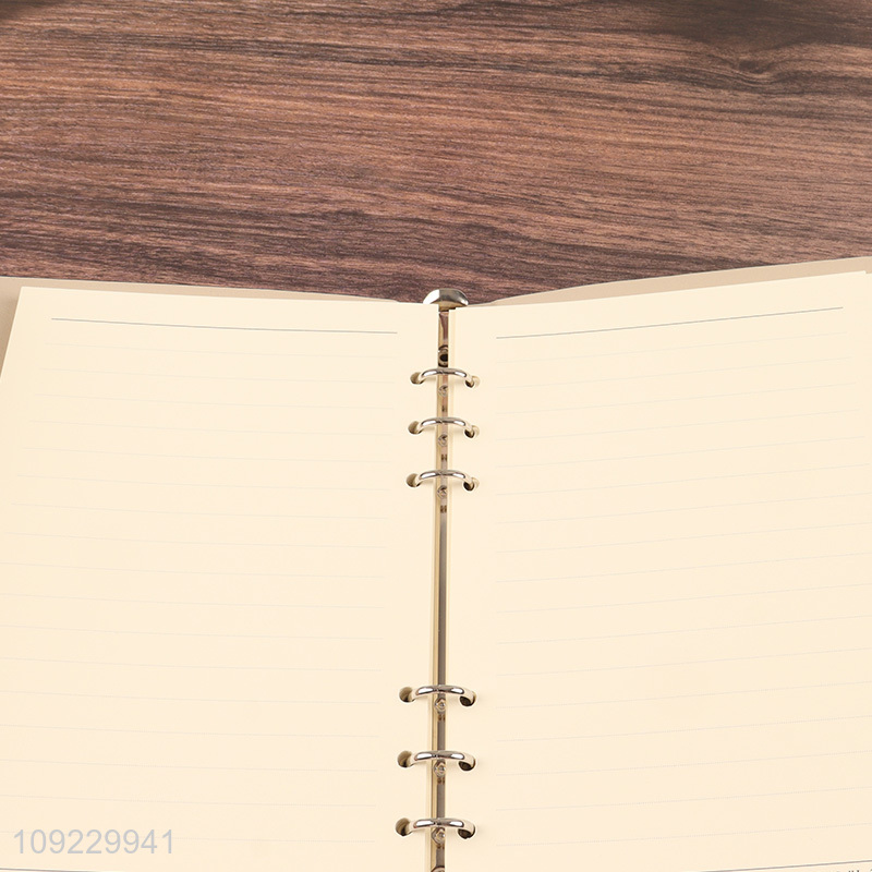 Factory Price A5 Notebook PU Leather Cover Ruled Journal Notebook for Writing