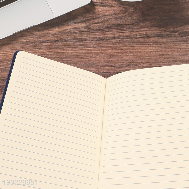 High Quality A5 Notebook PU Leather Lined Notebook Custom Size Journal Notebook