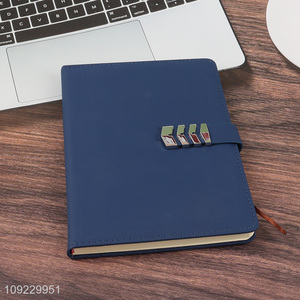 High Quality A5 Notebook PU Leather Lined Notebook Custom Size Journal Notebook