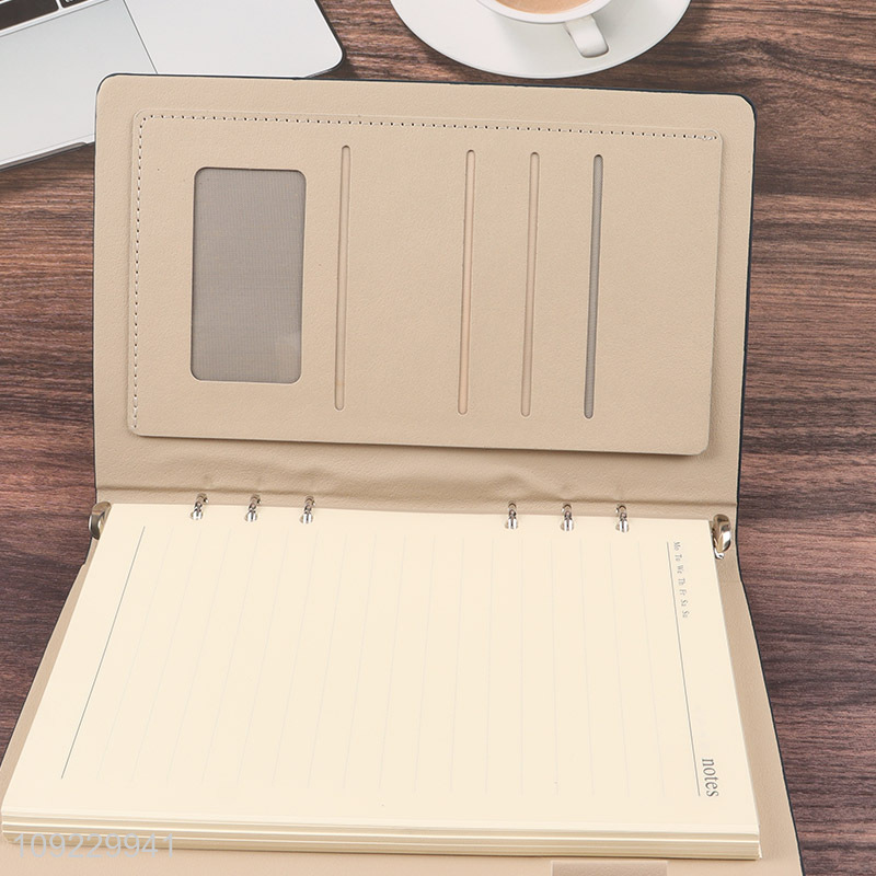 Factory Price A5 Notebook PU Leather Cover Ruled Journal Notebook for Writing