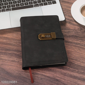 Good Quality A5 Notebook PU Leather Hardcover Notebook for Home Office