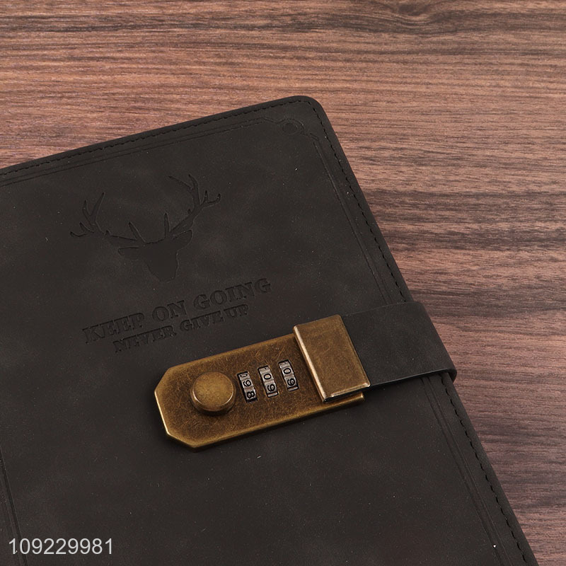 Good Quality A5 Notebook PU Leather Hardcover Notebook for Home Office