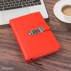 China Imports A5 Notebook Custom Size PU Leather Lined Journal Notebook
