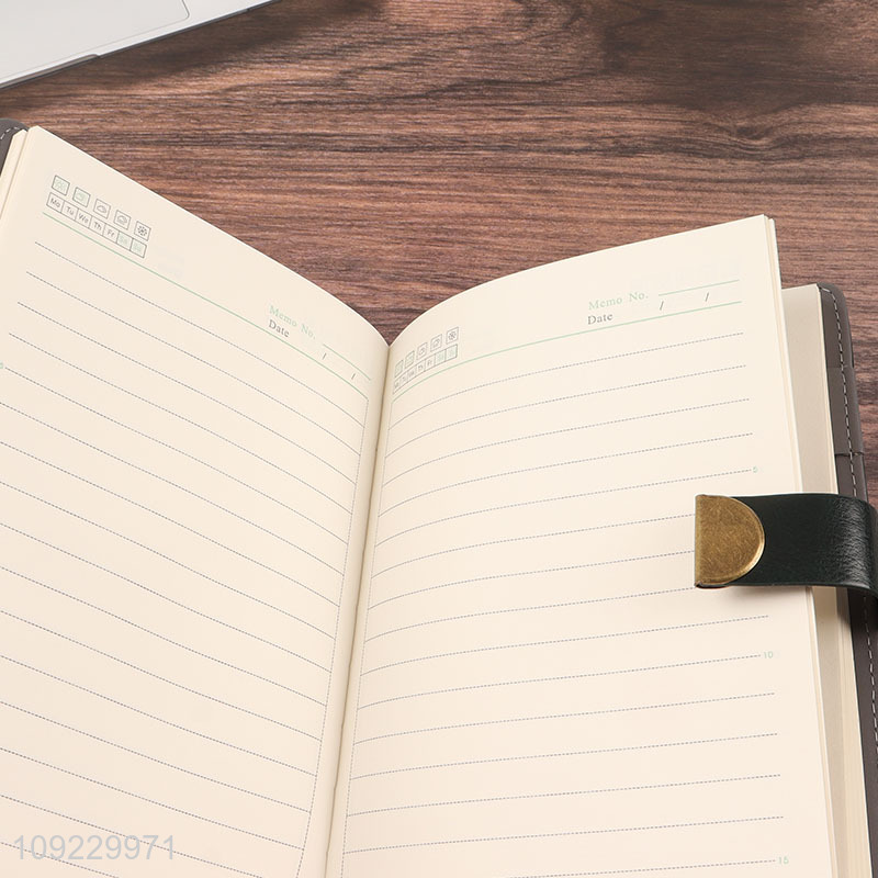 New Arrival A5 Notebook PU Leather Ruled Journal Notebook for School Office