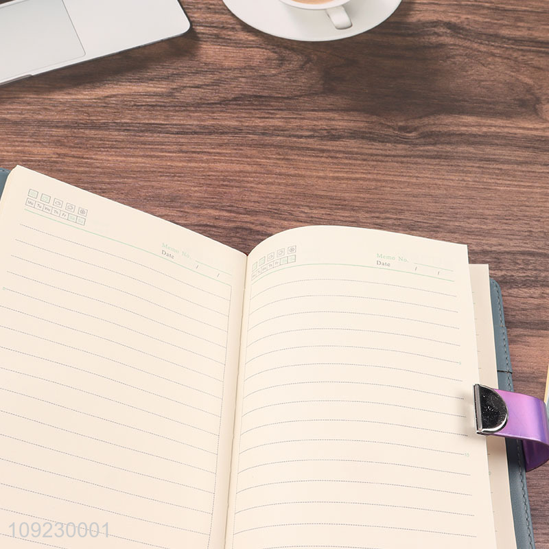 Wholesale A5 Notebook PU Leather Lined Journal Notebook Diary for Writing