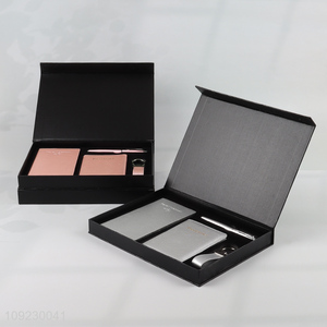 Good Quality 4PCS Gift Set with Travel Notebook, Passport Holder, Keychain and Pen