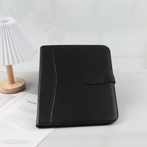 High Quality A4 PU Leather Business Portfolio with Clipboard and Calculator