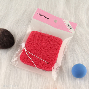 China products square face washing puff facial cleaning tool for sale