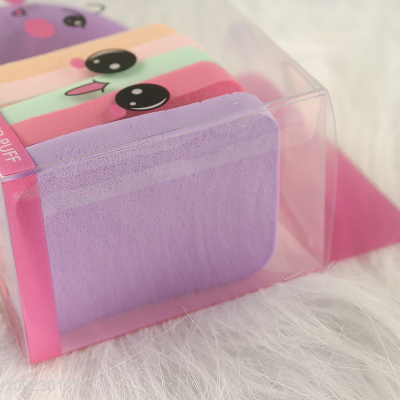 Popular products multicolor skin-friendly makeup sponge cosmetic puff set
