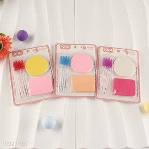 Good selling professional makeup tool eyelash curler makeup cosmetic puff set