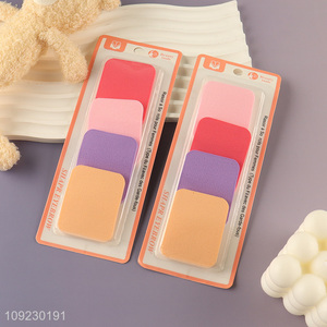 Top products 4pcs multicolor makeup puff cosmetic sponge for makeup tool