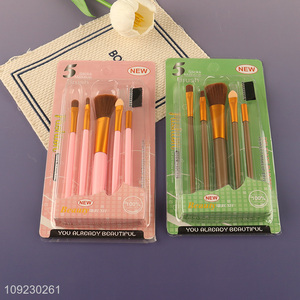 Factory direct sale 5pcs makeup tool makeup brush cosmetic brush wholesale