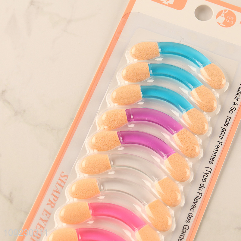 China supplier 10pcs professional portable disposable eye shadow stick set