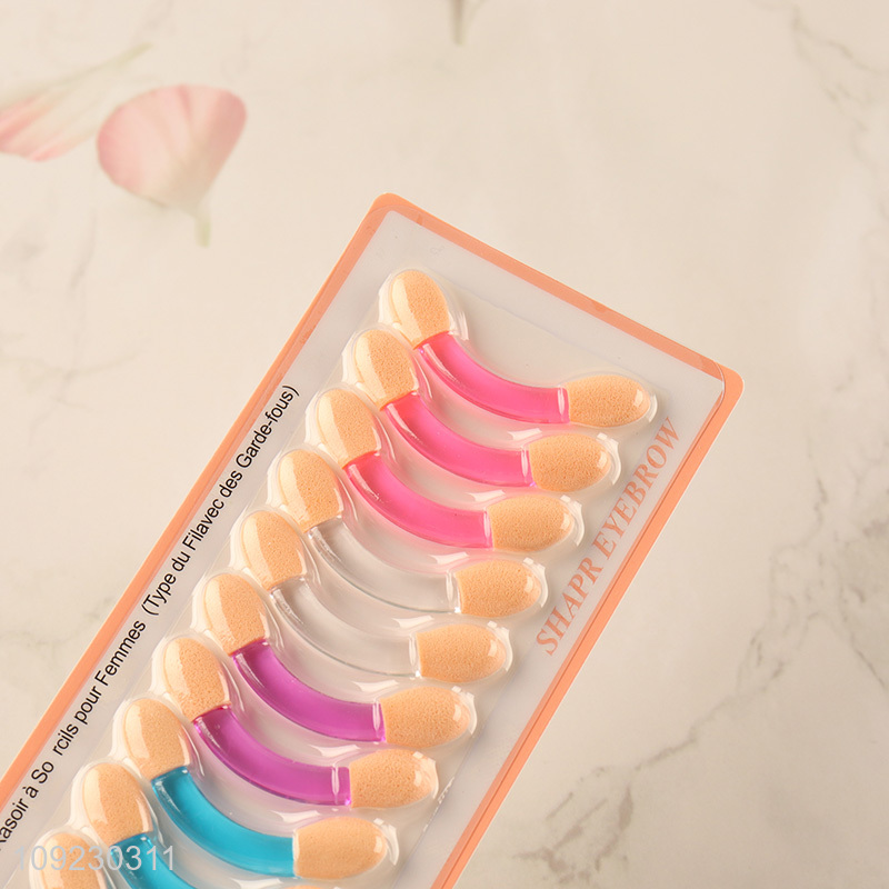 China supplier 10pcs professional portable disposable eye shadow stick set