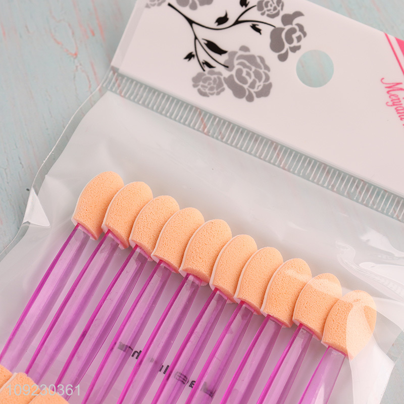 Good price double-headed 10pcs professional makeup tool disposable eye shadow stick