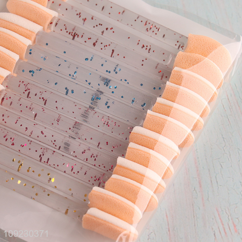 Factory supply 10pcs makeup tool double-headed eye shadow stick set