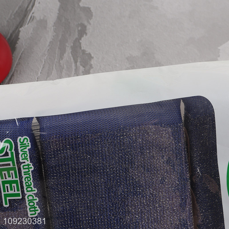 High Quality Steel Wire Scrubbing Sponge Set Kitchen Cleaning Tools