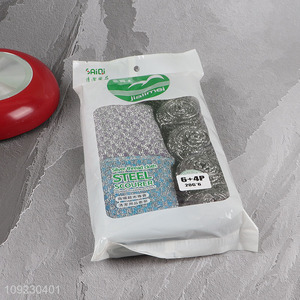 Good Quality 8PCS Steel Wool Scrubber and Dish Sponge Set Wholesale