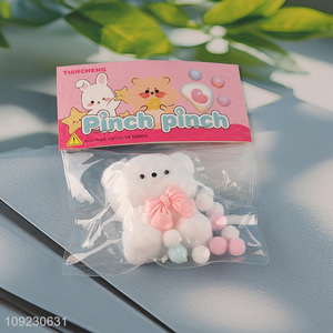 Hot items cartoon bear shape non-toxic tpr squeeze toys for sale
