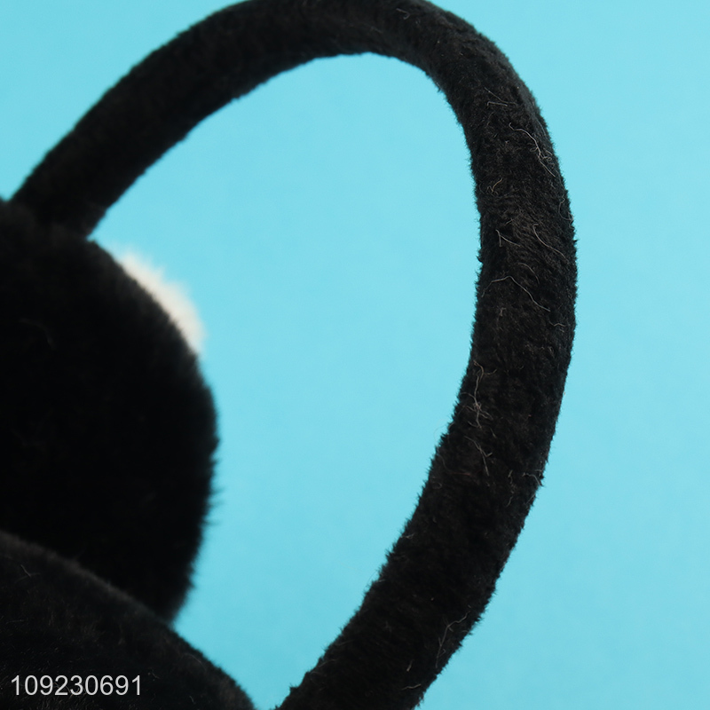 China factory cartoon plush polyester earmuffs for winter