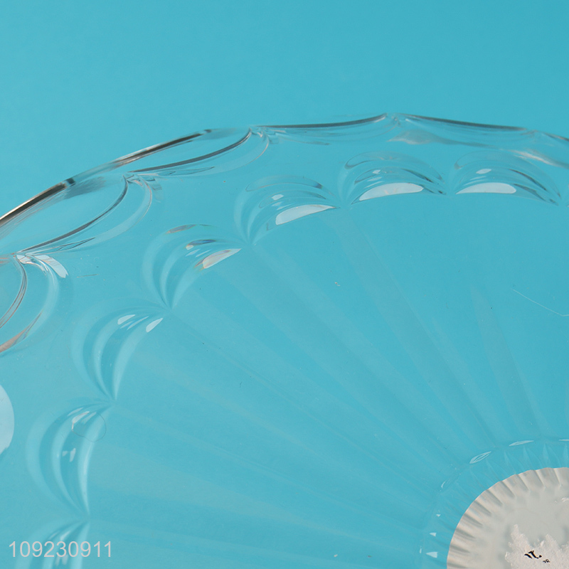 Hot selling tabletop decoration plastic clear fruits plate wholesale