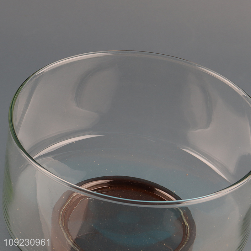 Best selling clear glass home restaurant fruits bowl wholesale