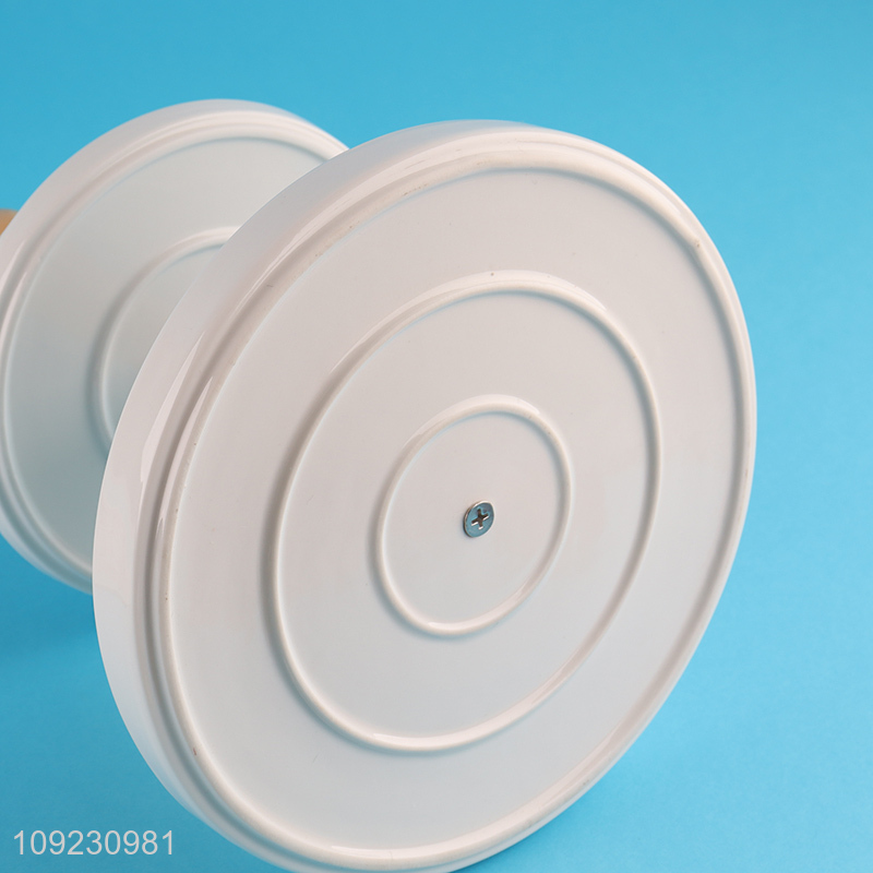 Most popular double layer ceramide fruits plate dessert plate for sale