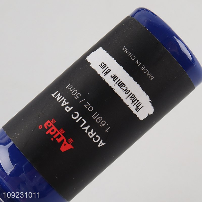 Most popular non-toxic 6colors 50ml acrylic paints set for sale