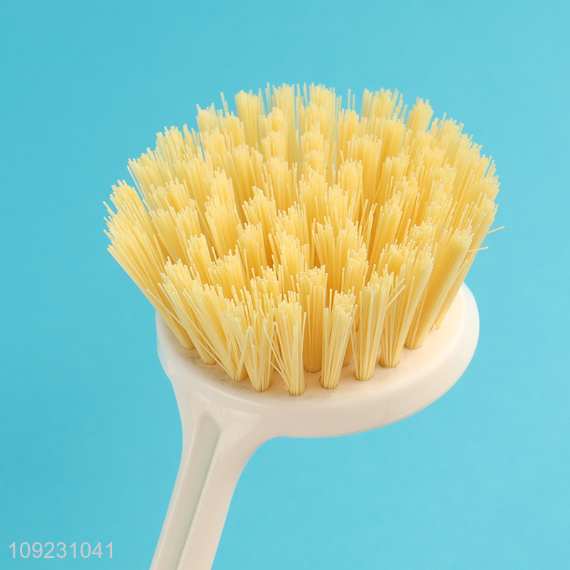 Hot selling home kitchen pot brush dish brush with bamboo handle