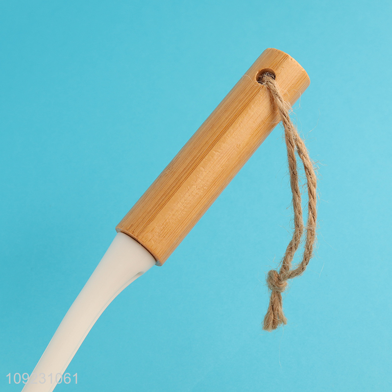 Top selling rectangle pot brush dish brush with long bamboo handle