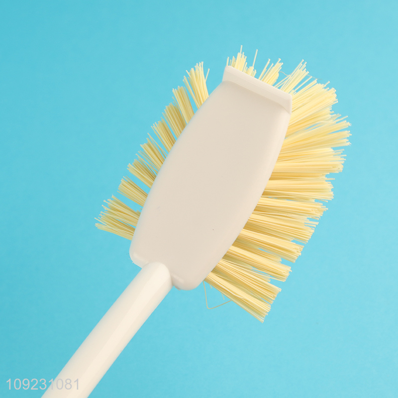 Factory price long handle home kitchen pot brush dish brush for sale
