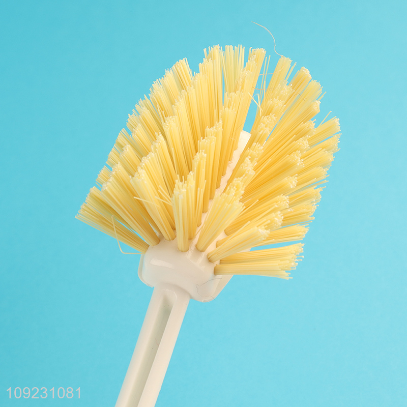Factory price long handle home kitchen pot brush dish brush for sale
