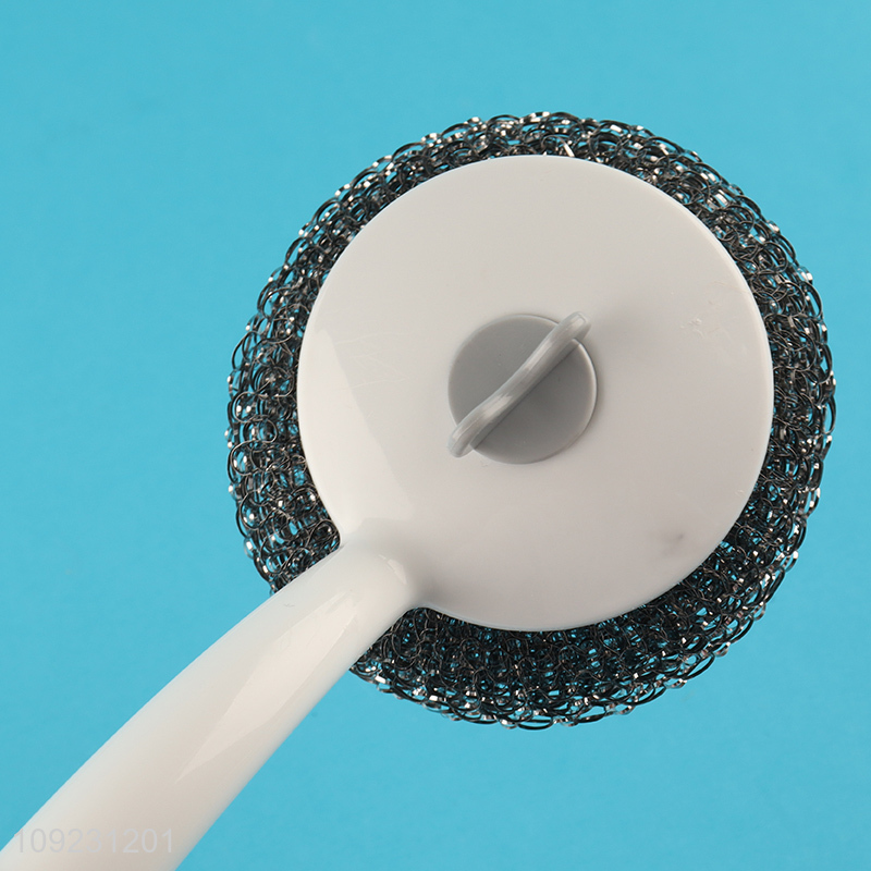 Good price bamboo handle home kitchen pot brush dish brush