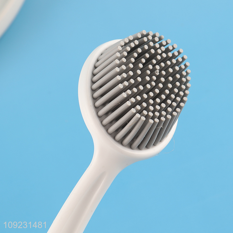 Hot sale double-sided home kitchen food grade silicone bottle brush cup brush