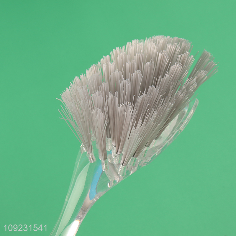 Online wholesale clear handle plastic kitchen pot brush dish brush