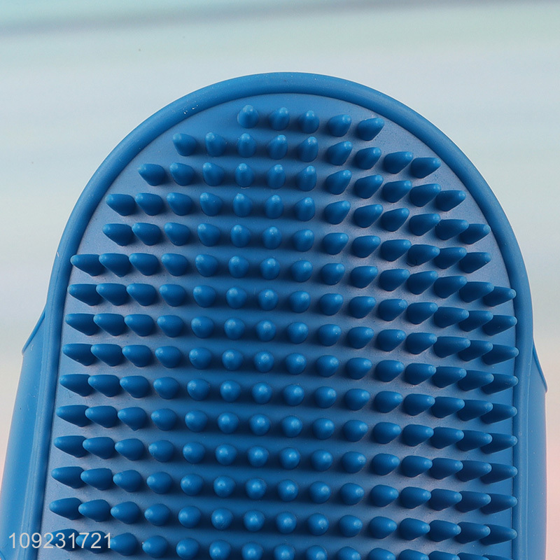 Wholesale Dog Cat Bath Brush Dog Shampoo Brush with Adjustable Handle