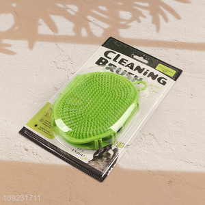 Wholesale Dog Bath Brush Double Sided Pet Massage Brush for Grooming