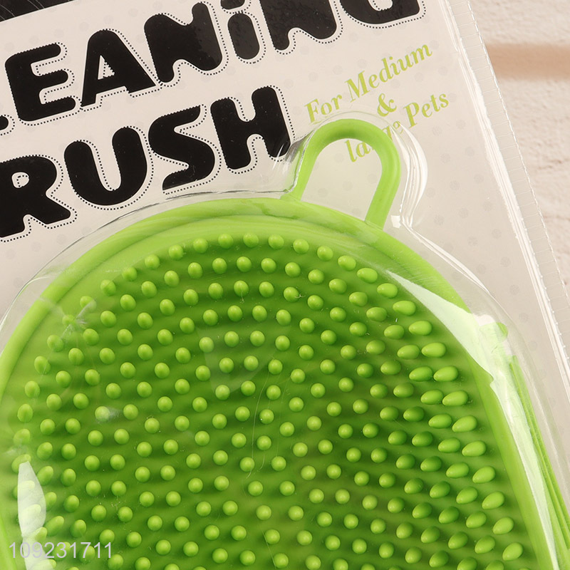 Wholesale Dog Bath Brush Double Sided Pet Massage Brush for Grooming