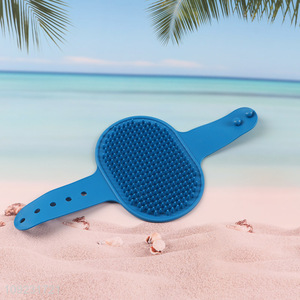 Wholesale Dog Cat Bath Brush Dog Shampoo Brush with Adjustable Handle