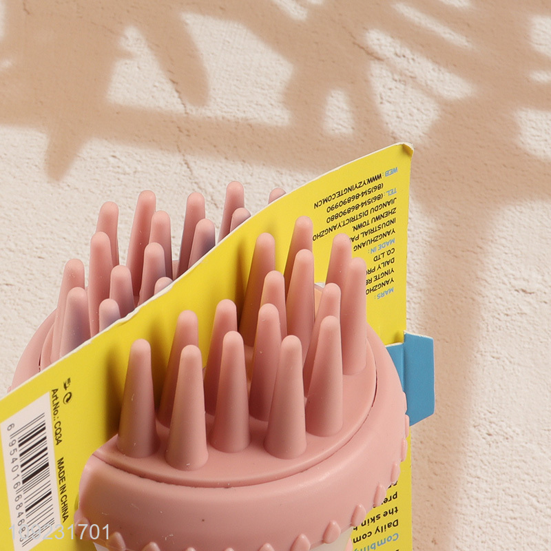 High Quality Pet Bath Brush Dog Shampoo Brush with Soap Dispenser