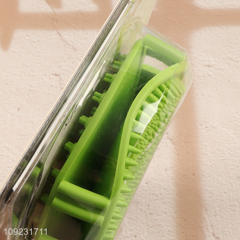 Wholesale Dog Bath Brush Double Sided Pet Massage Brush for Grooming