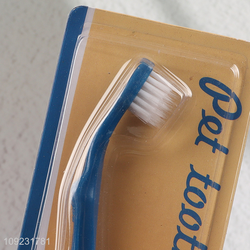 New Product Double Headed Dog Toothbrush for Pet Mouth Cleaning