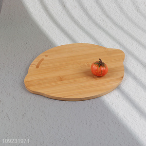 Good Quality Lemon Shaped Bamboo Chopping Board Bamboo Cutting Board