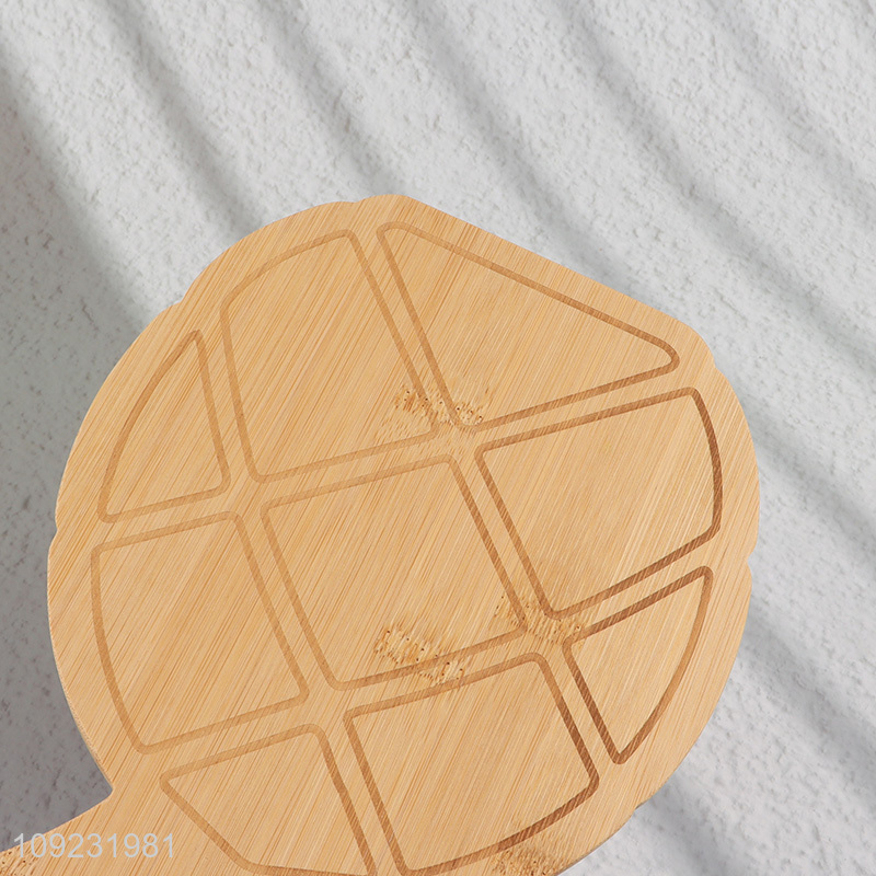 New Product Pineapple Shaped Bamboo Cutting Board Bamboo Serving Tray