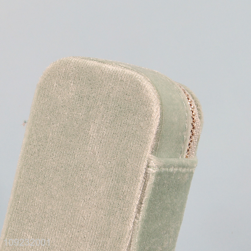 Good Quality Mini Travel Velvet Jewelry Case for Necklaces Earrings Rings