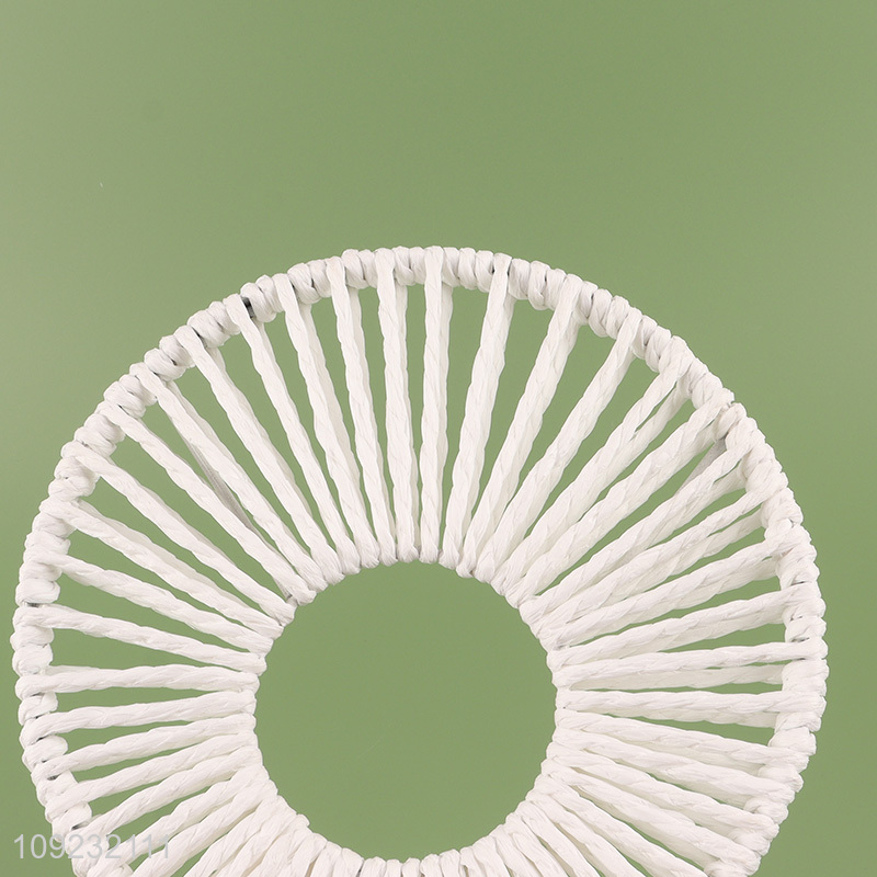 Wholesale Round Hand-Woven Wall Hanging Ornaments for Bedroom Living Room Decor