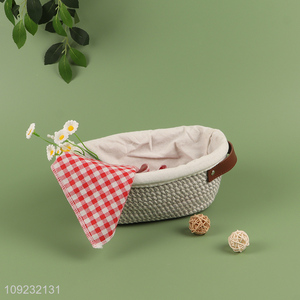 High Quality Woven Cotton Rope Storage Basket Multi-Purpose Storage Basket