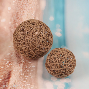 Online Wholesale Jute Rope Ball Handmade Jute Ball for Tabletop Decoration